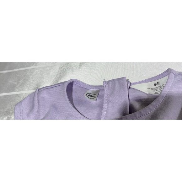 H&M Disney Frozen Elsa Dress 3T-4T Dress Up Play Bow Purple - Picture 7 of 9